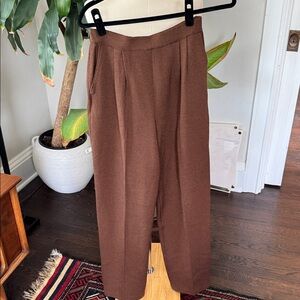 St. John Collection Brown Straight-Leg Pants